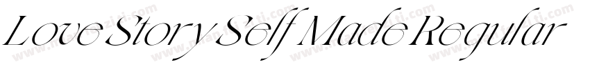 Love Story Self Made Regular字体转换